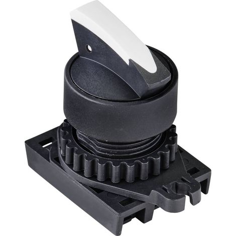 TRU COMPONENTS TC-9860208 S2SRN-S5KW Bouton sélecteur levier blanc 2 x 45 ° 1 pc(s) (1/3)