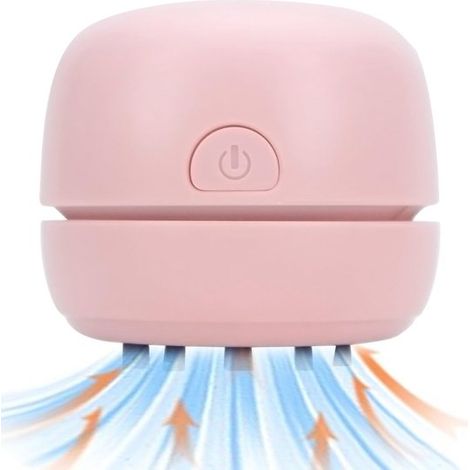 Mini aspirateur de bureau - Aspirateur - Ramasse-miettes portable - Aspiration silencieuse et puissante - Nettoyage des claviers, crayons et gommes des élèves - Bac à poussière intégré - Aspirateur sa (1/5)