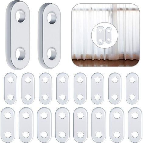 20 Poids de Rideau Blancs en Fer pour Rideaux de Chambre à Coucher, nappes, Drapeaux. (1/5)