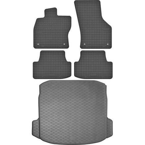 Set di tappetini in gomma per auto e tappetino per bagagliaio per Audi A3 III 8V berlina dal 2012 al 2020. (1/5)