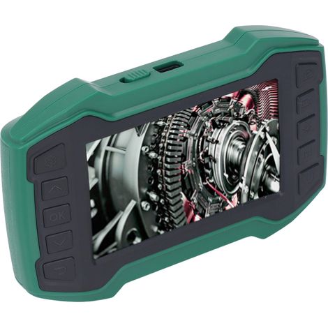 Industrielle Inspektionskamera mit 1080p-HD-Auflösung, 2-Megapixel-Dual-Lens-Endoskop, 4,5-Zoll-IPS-Bildschirm, 8,0-mm-Sonde, 1 m Kabel (1/5)