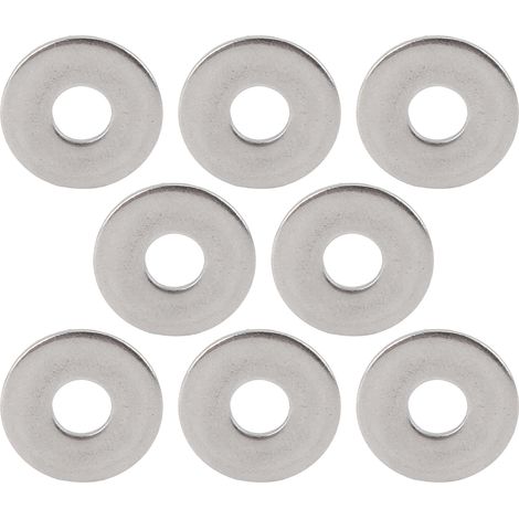 100 rondelles plates en acier inoxydable 304, élargies, pour vis, accessoires de fixation, quincaillerie M8x24 mm (1/5)