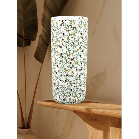 18 Inch Round Small Multi Flowers Umbrella Stand - L20 x W20 x H46 cm