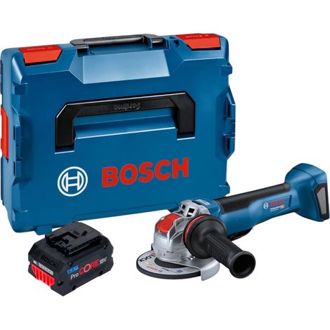Meuleuse d'angle sans fil Bosch GWX 18V-10 P Professional 18 V 125 mm X-LOCK Brushless + 1 batterie ProCORE 8,0 Ah + L-Boxx - sans chargeur (1/5)