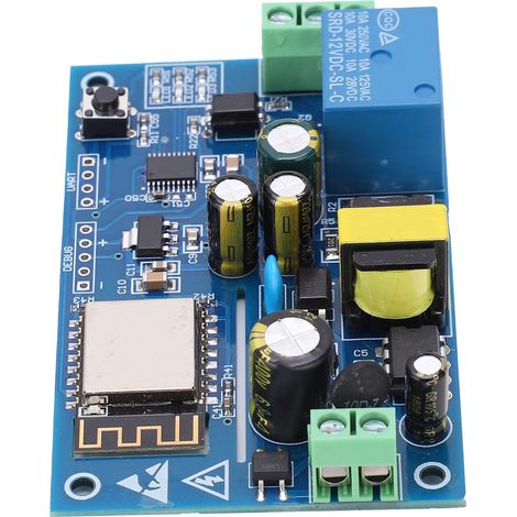 Module de relais 220 V avec commande à distance par réseau mobile pour maison connectée AC85‑264 V (1/5)