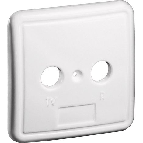 Wentronic 67050 - Placas de Toma de Corriente (Color Blanco, Screwless, 7,6 cm, 7,6 cm)