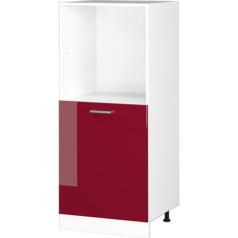 Herdumbauschrank R-Line, Bordeaux Hochglanz, 60 cm, Vicco (1/5)