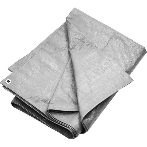 Lona HDPE gris 180 g/m² 8x8 m vidaXL