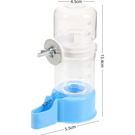 Bird Drinker, 140ml Capacity Parrot Dispenser, Cockatiel Feeder, Food Water Dispenser, Automatic Feeding (1/2)