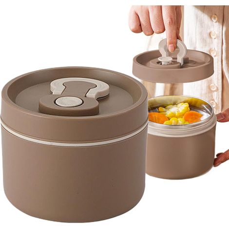 Isolierte Lunchbox aus Edelstahl – 650 ml  Auslaufsichere, isolierte Lunchbox  Tragbare Lunchbox für Schüler, Lehrer und