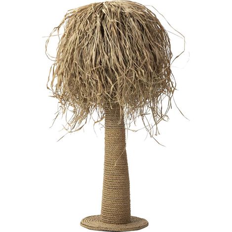 Tischlampe aus Faserholz 40X40X110Cm (1/5)