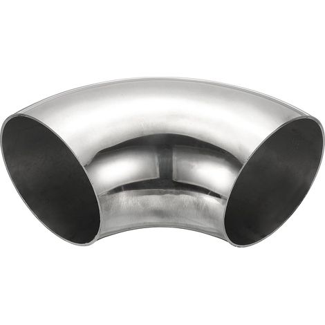 Coude À 90 Degrés Mandriné, 70mm OD D'Échappement En Acier Raccord De Tuyauterie Inoxydable 304 pour Tuyau Main Courante D'Escalier HVAC - 89mm (1/5)