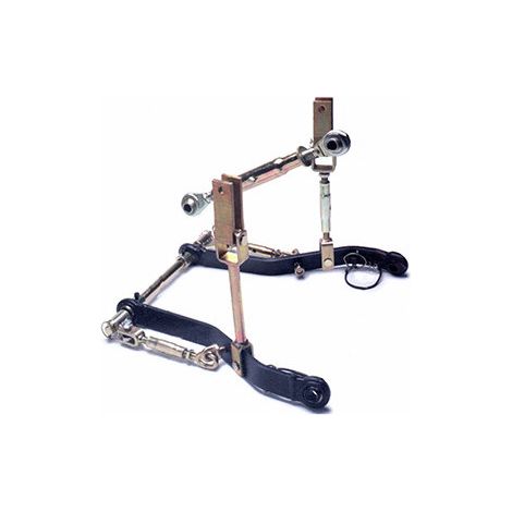 Kit de enganche trasero para tractor Iseki. Incluye una barra de empuje categoría 1 de longitud de tubo de 230 mm (mínimo-máximo: 345-500 mm).