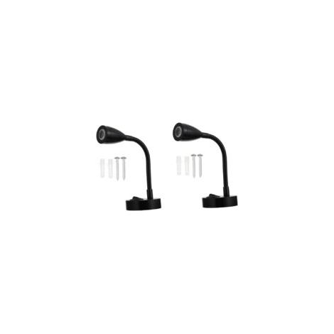 Adatto per faretti/luci da lettura a LED Lntyq (confezione da 2) con interruttore regolabile, lampade da comodino a parete, illuminazione interna per camper, luce bianca 6000K.
