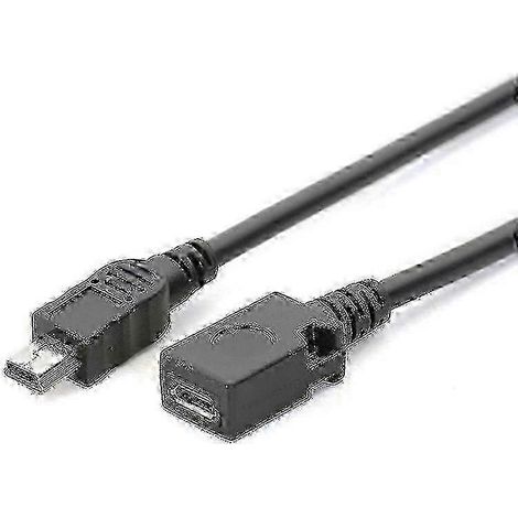 Câble adaptateur de charge Micro USB femelle vers Mini USB mâle, 13 cm (1/5)