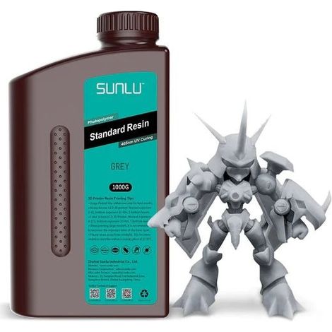 SUNLU Standard 3D Resin SUNLU Standard 3D Resin 1000g Grey