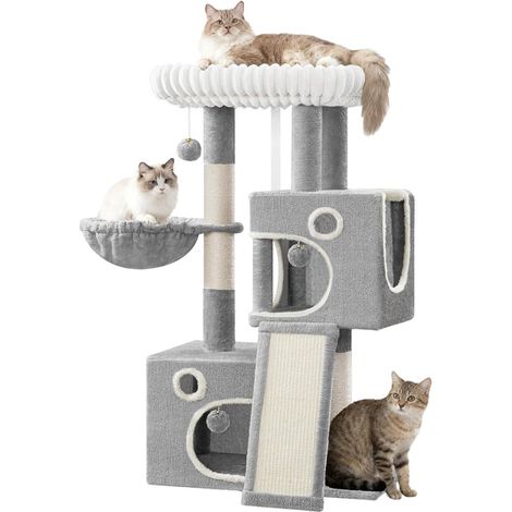Arbre a Chat,Arbre à Chat de 98 cm,avec Grande Plateforme Souple (1/5)