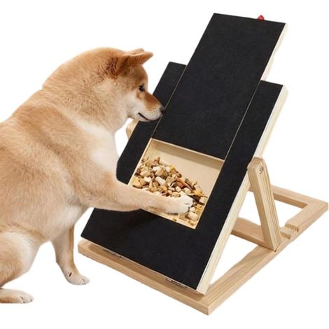 Planche à Gratter pour Chien Tapis de Limage Réglable Jouet Lime à Ongles pour Chiens avec Tiroir à Convient au Salon Entrée Maison Coin Détente et Appartement (1/5)