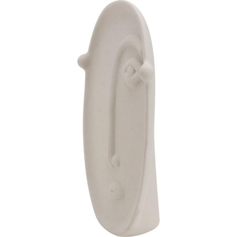 Vase Visage en Céramique Blanche pour Fleurs Séchées, Décor Intérieur (1/5)