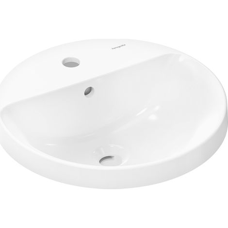 hansgrohe Xuniva S lavabo encastrado, con rebosadero, 1 agujero (1/4)