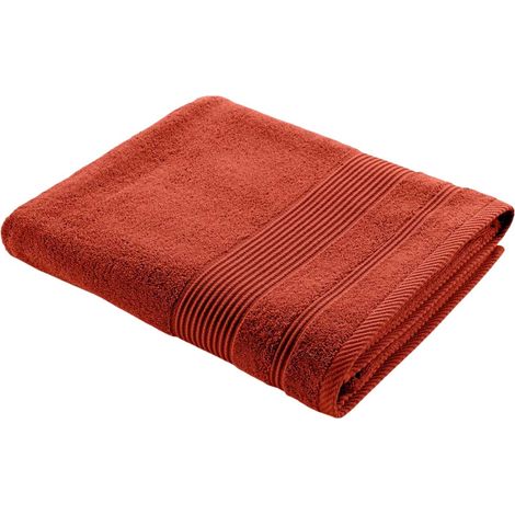 Drap de Bain "Tendresse" 90x150cm Rouge