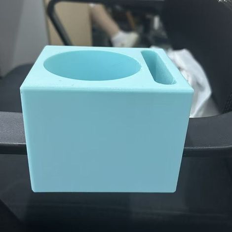 Salon Chair Armrest Storage Tray with Telephone Holder, Blue - Salon Chair Armrest Storage Tray