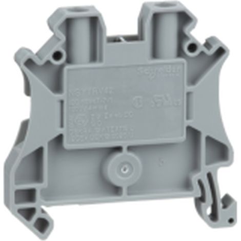 Connettore a 2 fili per guida DIN, 4 mm², grigio, NSYTRV42