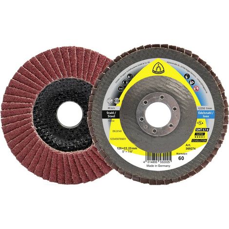 Klingspor 369259 Mocio in ceramica SMT 674, 125 x 22,23 mm grana 40 Diametro 125 mm 10 pz.