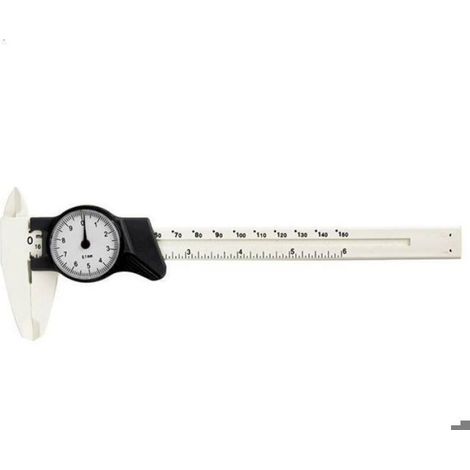 Pied À Coulisse - Plastique - Échelle Vernier 0-150 Mm - Pour Mesure Précise De Dimensions - 1 Pièce (1/2)