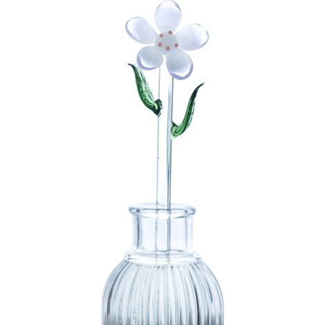 Bouquet de fleurs en verre soufflé à la main, idéal pour la Saint-Valentin, Noël ou un anniversaire. Décoration (1/5)