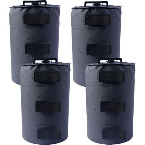 4er Set wasserbefüllbare Pavillonfüße, Gewichte für Pavillons, Gartenzelte, Festzelte, schwarz (1/3)