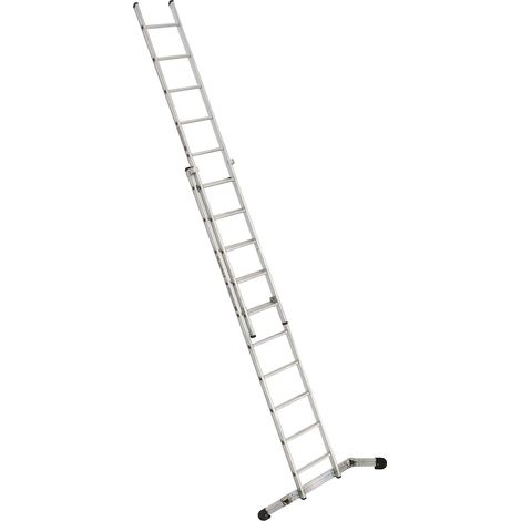 Euroline Premium 302 Schiebeleiter 2x10 Sprossen mit Vario-Traverse (1/5)