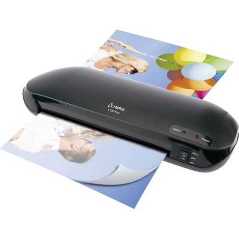 Plastifieuse A 230 Plus 3127 – Laminage chaud/froid jusqu'à 230 mm – Système anti-bulles – Arrêt automatique – Olympia (1/6)