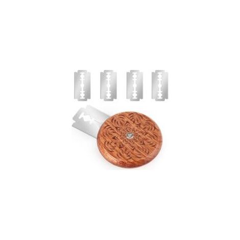 Lame Boulanger, Couteau à Pain Rond avec 5 Lames, Bois Pain Faisant Le Rasoir, Outil de Coupe de Pain, Lame Pain Boulanger Acier Inoxydable, Coupe-pâte, pour Outils de Cuisson Pâte à Pain DIY (1/5)