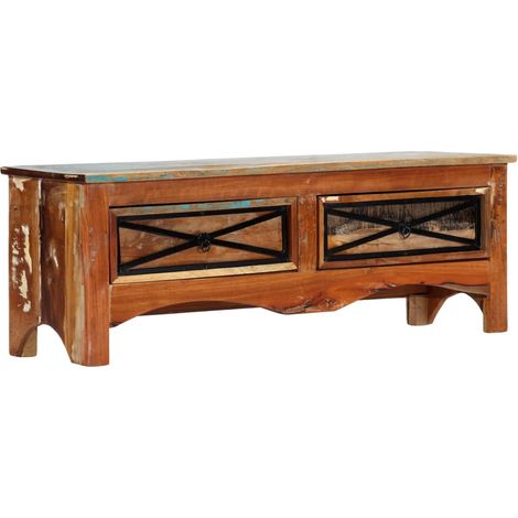 TV-Schrank 120x30x40 cm Altholz Massiv