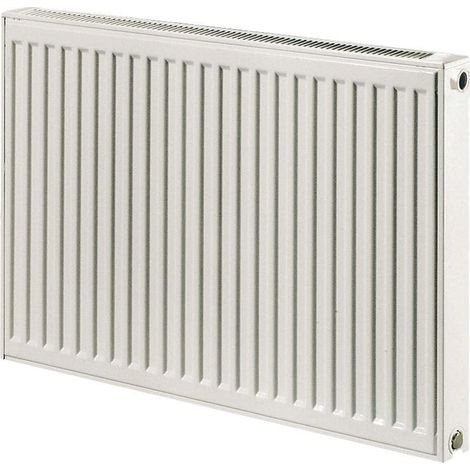 Henrad – Radiateur eau chaude en acier compact H600 x L400 – 4 trous – Compatible chauffage central – Ex-gamme Expert Classic