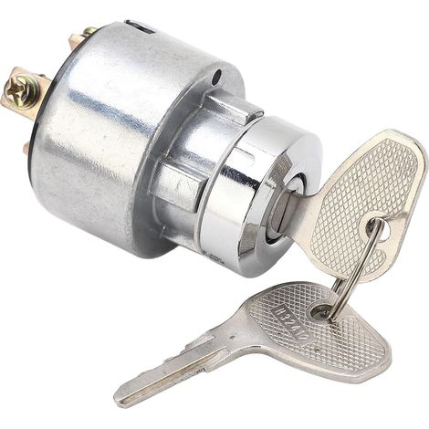 66021 55140 Interrupteur D'allumage De Tracteur Pour M4030 M4700 Étanche Ignifuge Résistant Hautes Températures En Alliage D'aluminium Avec 2 Clés Connecteur De Démarreur Moteur Pièce Auto Électrique (1/5)