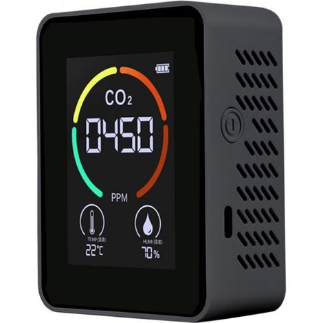 Détecteur et afficheur de CO2 - Compact - Capteur - Semiconducteur / Electrochimique (1/5)