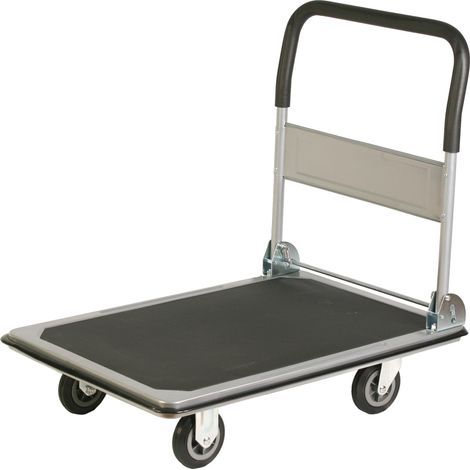 Carrello Pieghevole da Trasporto 300 Kg in Lamiera Tosini Grigio e Nero (1/2)