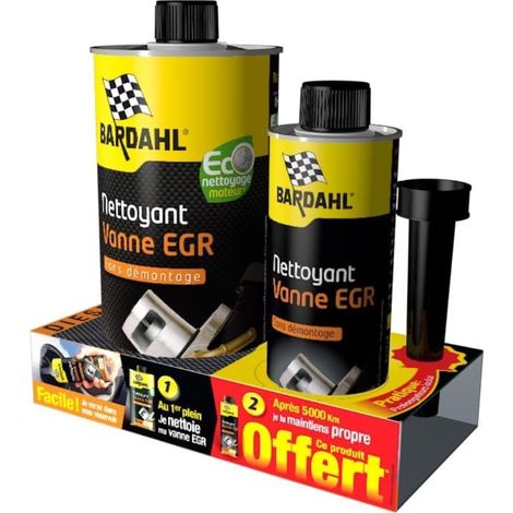Bardahl – Nettoyant vanne EGR 1L – Prévention dépôts – Compatible tout moteur – Évite surconsommation carburant – Circulation air rétablie