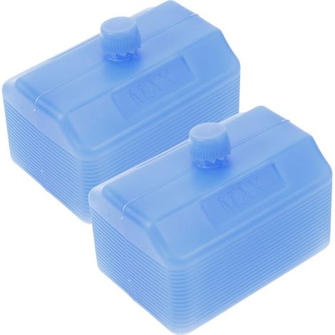 2 Pièces Packs de Glace Rafraîchissants Blocs Réfrigérants pour Glacières Bleu PE Réutilisables à Congélation Rapide pour Climatiseur Portable et Boîte à Lunch, Chaîne du Froid (1/5)