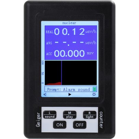 Détecteur de radiations nucléaires portable à affichage numérique, compteur Geiger pratique, dosimètre semi-fonctionnel, testeur de billes (1/4)