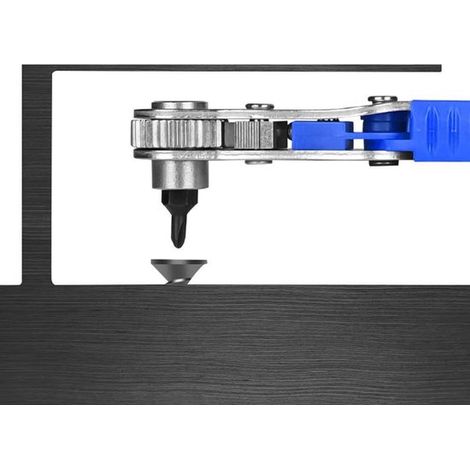 Set di chiavi a cricchetto con cricchetto bidirezionale e cacciavite dinamometrico magnetico, con punte per cacciavite in 4 pezzi. (1/5)