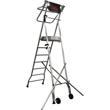 Plateforme roulante pliable escabeau PIR 6 marches 3,44 M GEEKO.BAT (1/5)