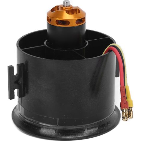 Ventilateur caréné 70mm 6 pales EDF avec moteur sans balais QF2827 KV3800 pour avion RC (1/5)