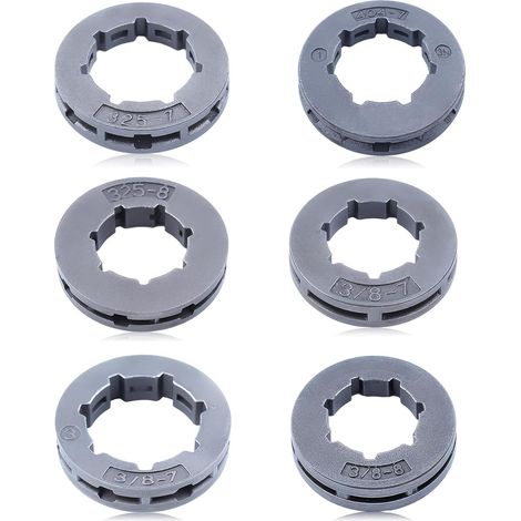 Pignon 3/8-8, Pour tronçonneuses Husqvarna/Pour Stihl 2 temps, 000 642 1249 (1/5)