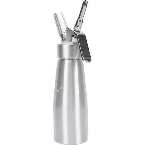 Siphon à chantilly professionnel 500 ml en aluminium avec 3 embouts (1/5)