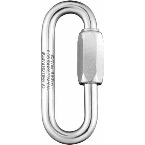 Maillon long - - Maillon long galva - Acier galvanisé - Long. 78,5 mm - Charge de travail 500 kg
