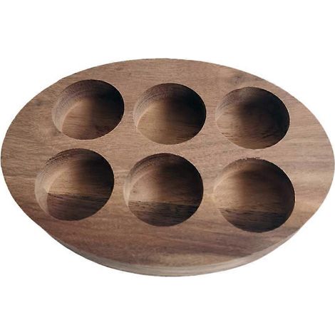 Boîte de rangement en bois pour flacons d'huiles essentielles (1 pièce) - Présentoir à plusieurs compartiments-13.00X9.00X2.00CM (1/3)