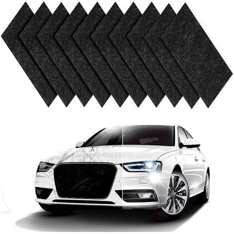 10PCS Car Scratch Remover Cloth, Nano Fabric for Deep Scratch Removal, Glossy Car Body Polish, Universal Paint Repair Kit (1/5)